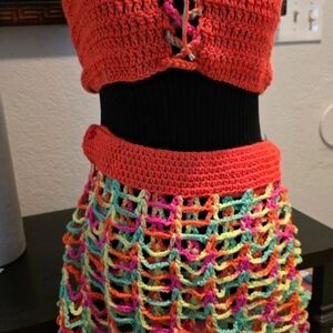 Colorful Crochet Skirt